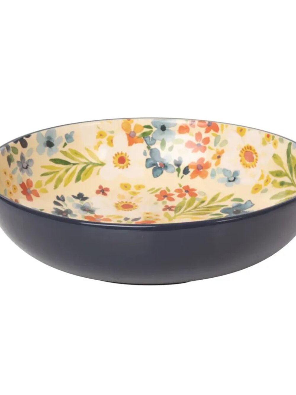 Transpac Dol Floral Serving Bowl - EUC